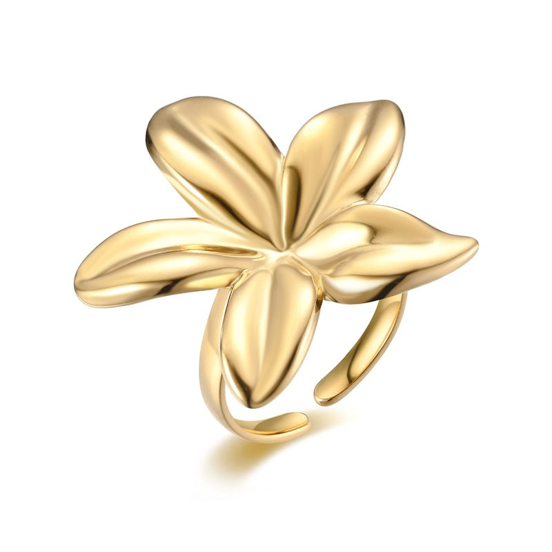 Damen Ring mit kunstvollem Blumenmuster und elegantem Design Shop Nory