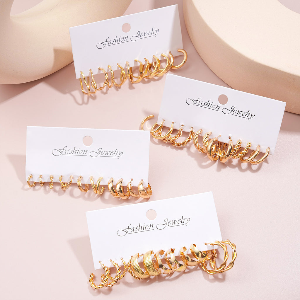 Damen Ohrringe Set mit vielseitigen Designs und eleganten Oberflächen Shop Nory