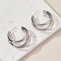 Damen Creolen mit doppeltem Ringdesign Shop Nory