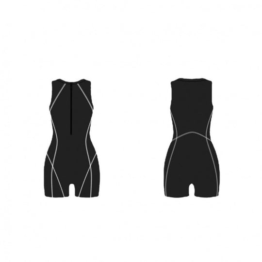 Damen Surf-Overall mit sportlichem Reißverschluss und figurbetonendem Schnitt