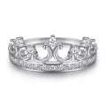 Damen Krone Ring mit funkelnden Zirkonia-Steinen Shop Nory