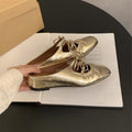 Damen Stylische Riemchen Mules mit dekorativem Schnürdetail