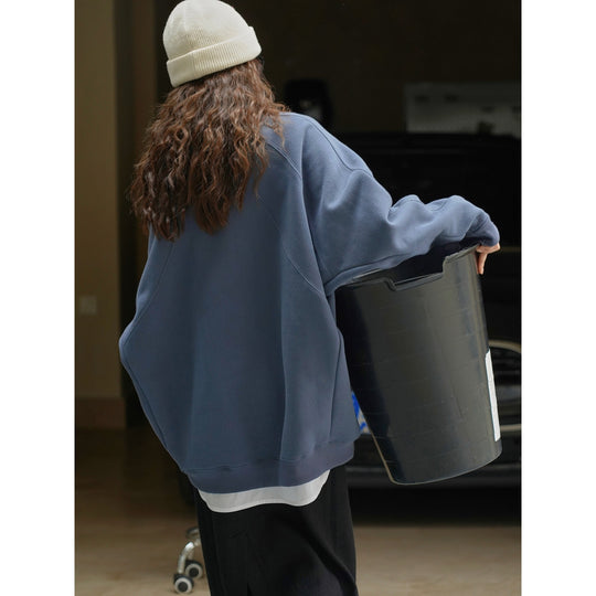 Damen Boxy-Sweatshirt mit Raglan-Nähten und voluminösen Ärmeln Shop Nory