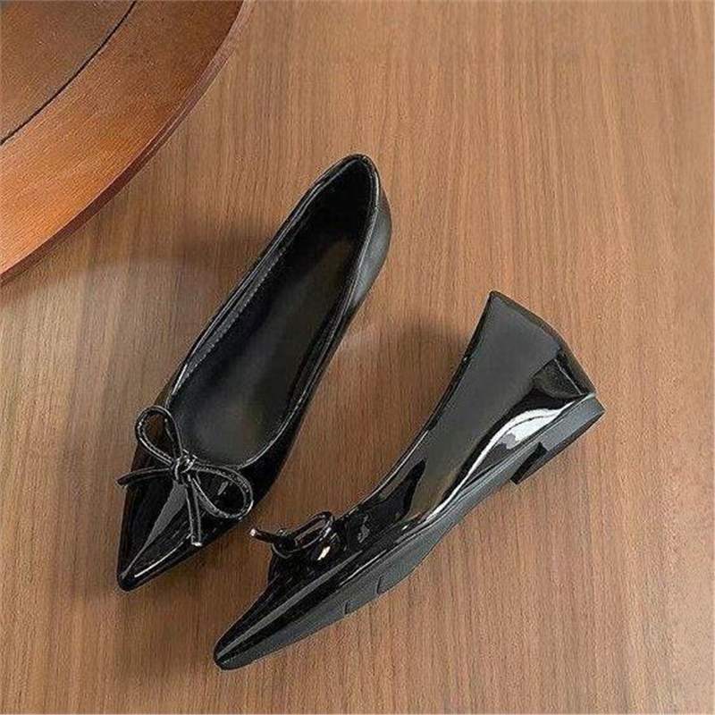 Damen Spitz zulaufende Ballerina-Slipper mit kleinem Keilabsatz Shop Nory