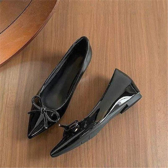 Damen Spitz zulaufende Ballerina-Slipper mit kleinem Keilabsatz Shop Nory