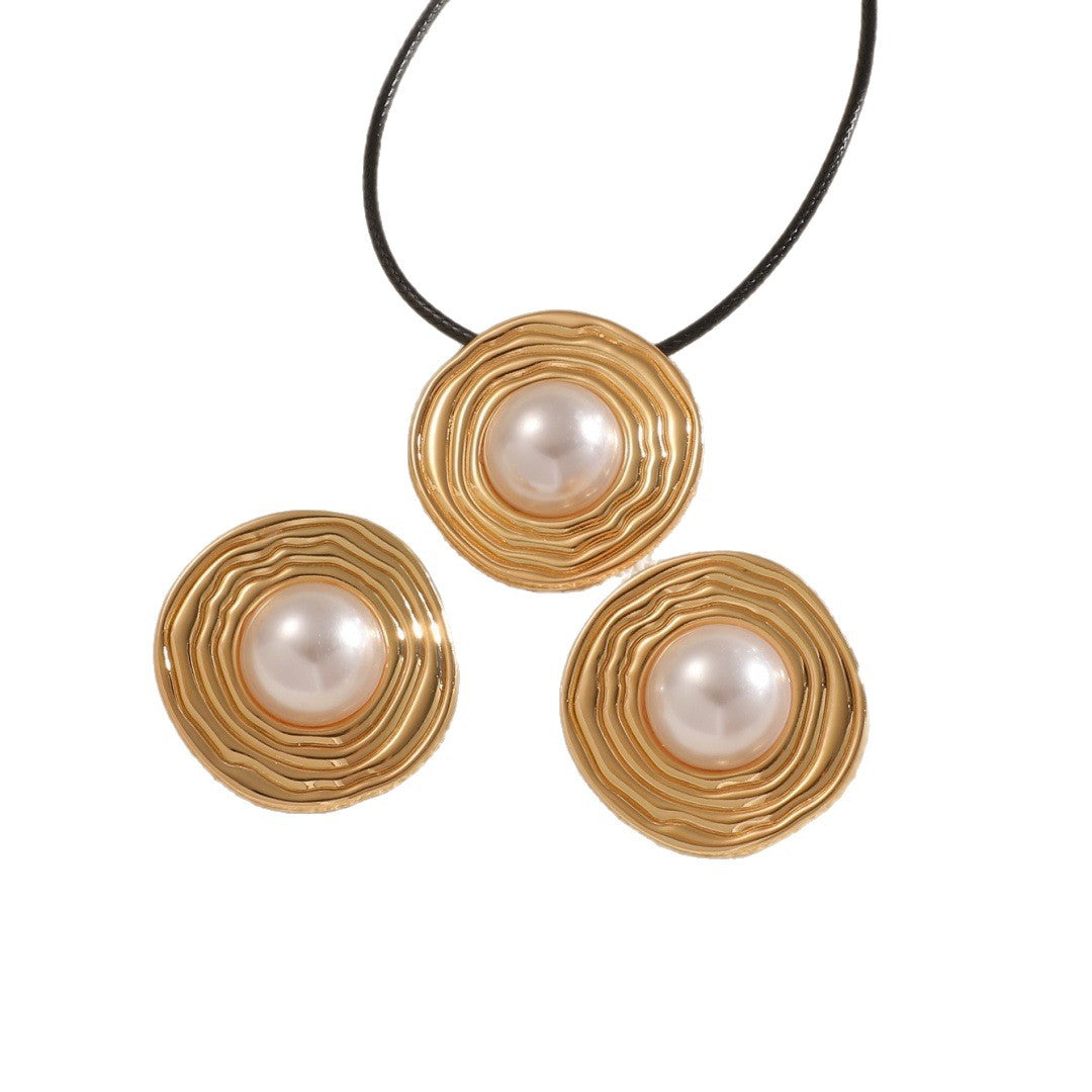 Damen Schmuckset mit elegantem, skulpturalem Perlendesign Shop Nory