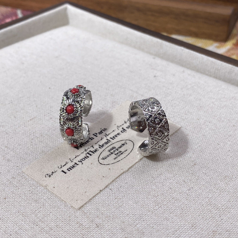 Damenring mit kunstvollem Diamantmuster und feiner Detailverarbeitung Shop Nory