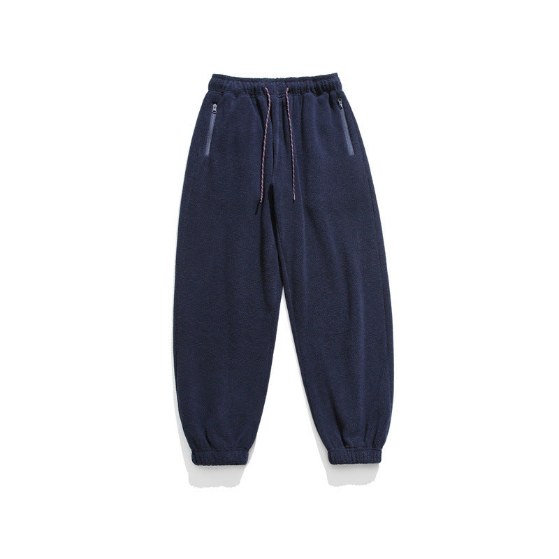 Herren Weit geschnittene Fleece-Jogginghose mit elastischen Bündchen und Eingrifftaschen Shop Nory