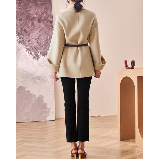 Damen Elegante und lockere Wickeljacke Shop Nory