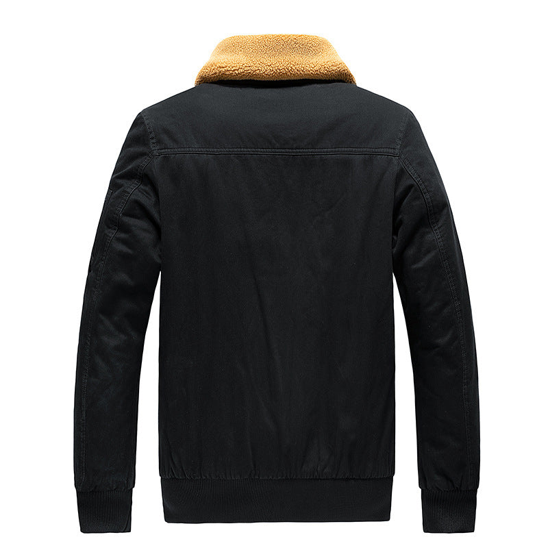 Herren Thermo-Bomberjacke im Aviator-Stil mit Teddyfutter und aufgesetzten Klappentaschen Shop Nory