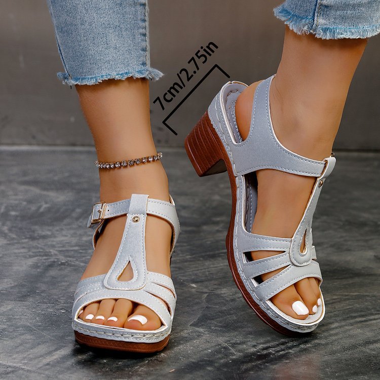Damen Komfortable Riemchen Sandalen