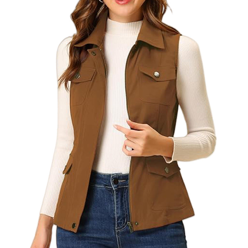 Damen Outdoor-Weste mit praktischen Taschen