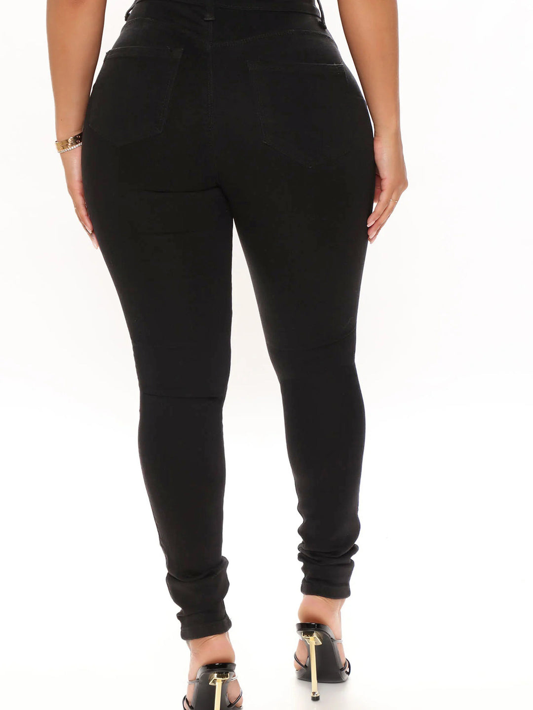 Damen hochtaillierte Sculpting-Skinny-Jeans mit starkem Destroy-Design und Stretchbund Shop Nory