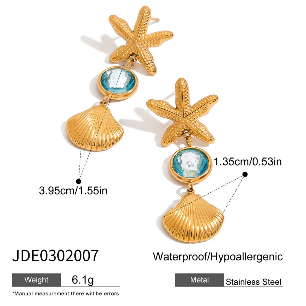 Damen Ohrhänger mit maritimen Motiven und hypoallergenen Eigenschaften Shop Nory