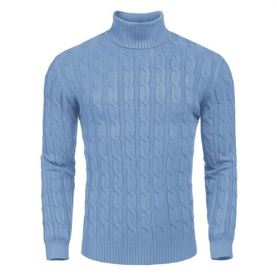 Herren Feinstrickpullover mit hohem Kragen
