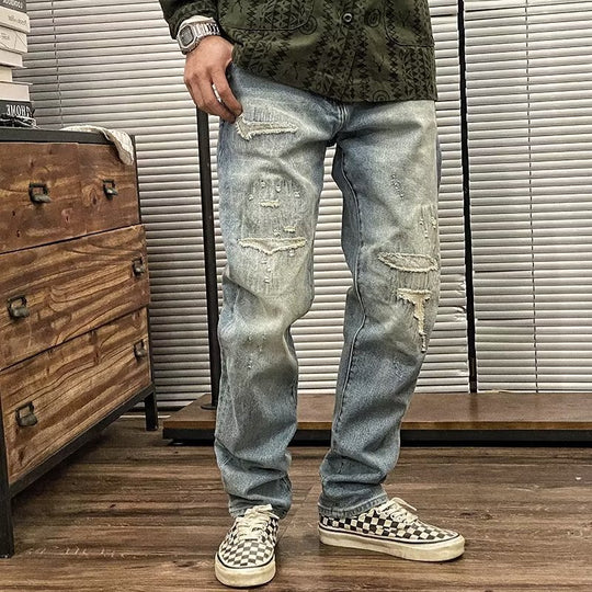 Herren Trendige Distressed Jeans Shop Nory