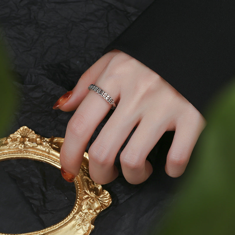 Damen Offener Ring mit ansprechendem Kettendesign Shop Nory