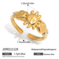 Damen Offenes Armband mit Sonnensymbol und hypoallergener Edelstahlverarbeitung Shop Nory