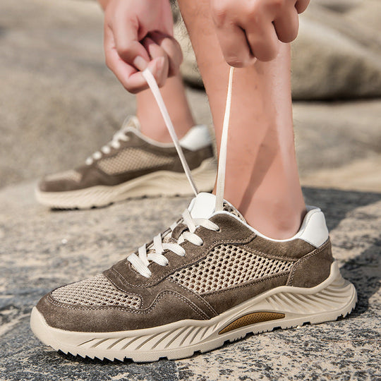 Herren Atmungsaktive Sport-Sneaker mit flexibler Gummisohle und robustem Obermaterial