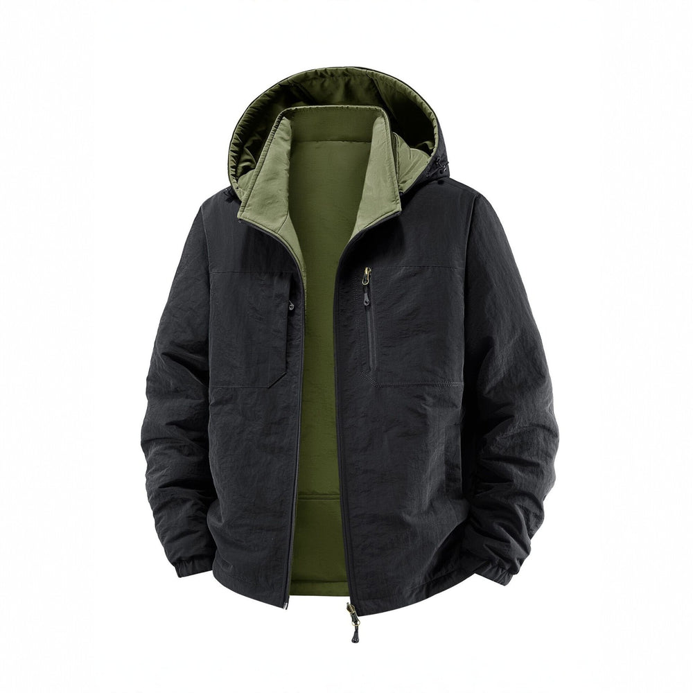 Herren Thermo-Fieldjacke mit Fleece-Innenfutter, Kapuze und Fronttaschen Shop Nory
