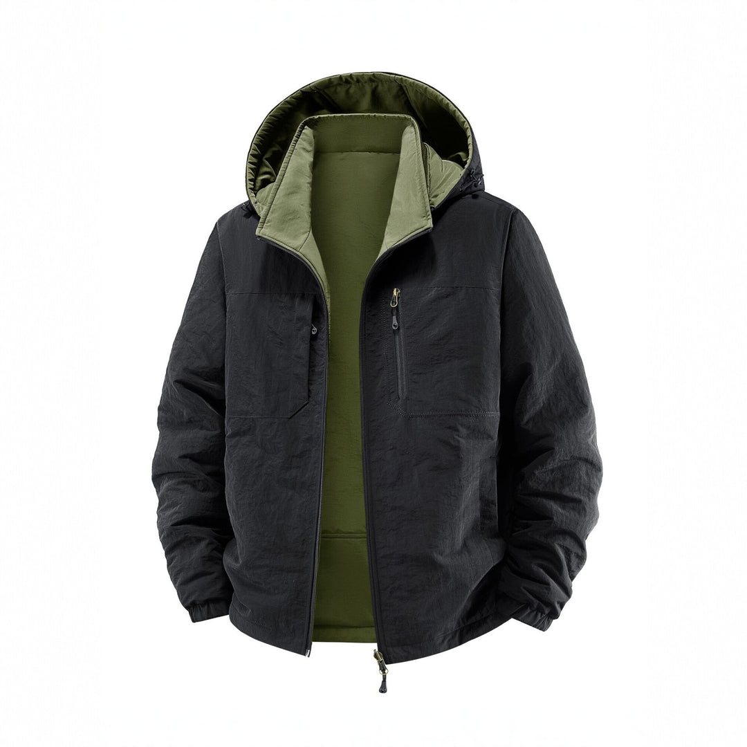 Herren Thermo-Fieldjacke mit Fleece-Innenfutter, Kapuze und Fronttaschen Shop Nory