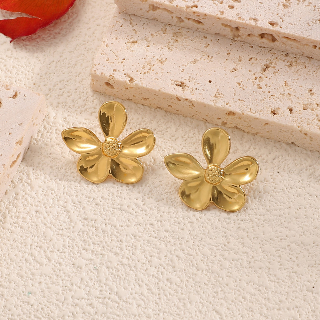 Damen Schmuckbroschen im floralen Golddesign Shop Nory
