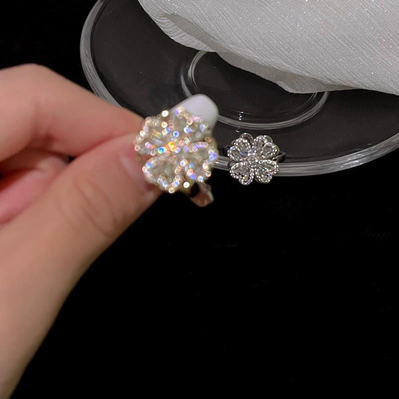 Damen Blüte Silberring Shop Nory