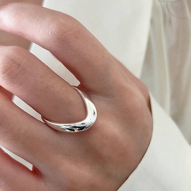 Damen eleganter offener Ring aus hochwertigem Edelstahl Shop Nory