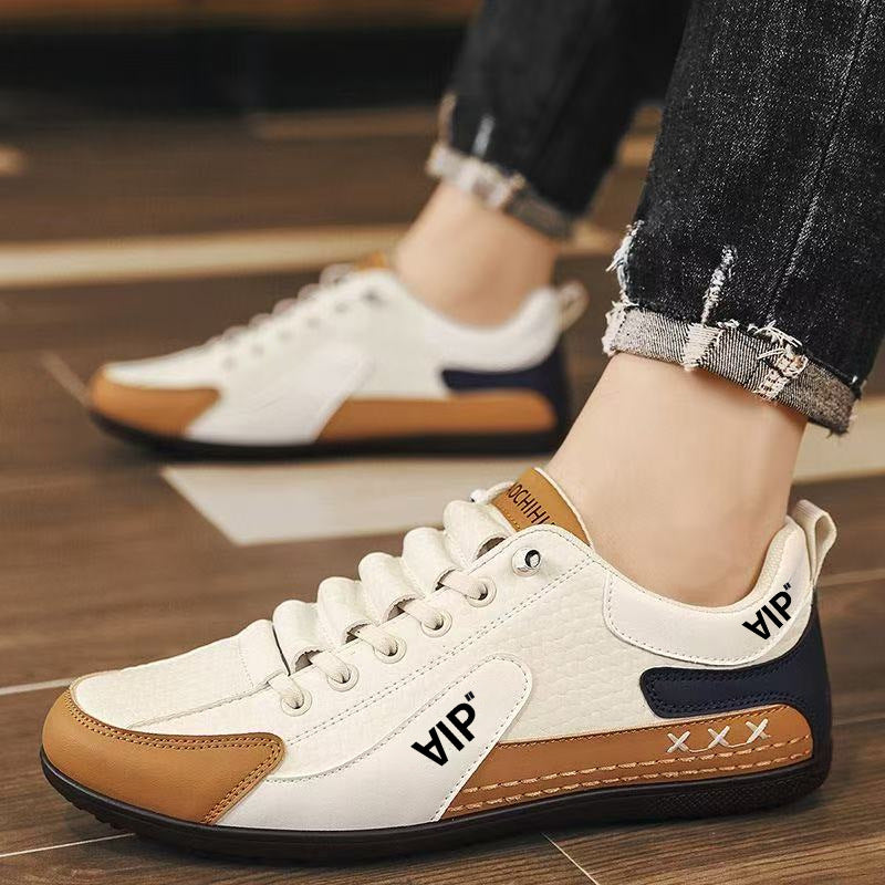 Herren Casual-Sneaker im Retro-Look mit geprägtem Obermaterial und kontrastierenden Overlays Shop Nory
