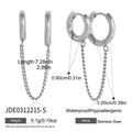 Damen Ohrhänger mit elegantem Kettendesign und hypoallergenem Edelstahl Shop Nory