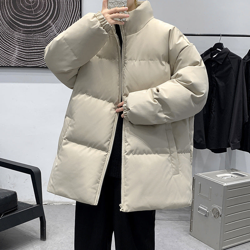 Damen Gepolsterte Oversize-Steppjacke mit hohem Stehkragen und geradem Schnitt Shop Nory