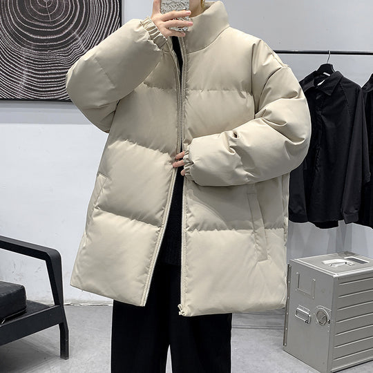 Damen Gepolsterte Oversize-Steppjacke mit hohem Stehkragen und geradem Schnitt Shop Nory