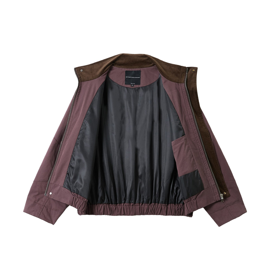 Unisex Kurz geschnittener Utility‑Fieldblouson mit Funnelkragen und großen Pattentaschen Shop Nory
