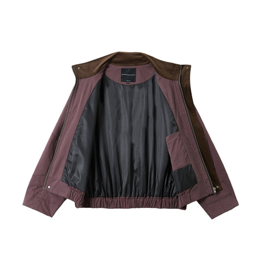 Unisex Kurz geschnittener Utility‑Fieldblouson mit Funnelkragen und großen Pattentaschen Shop Nory