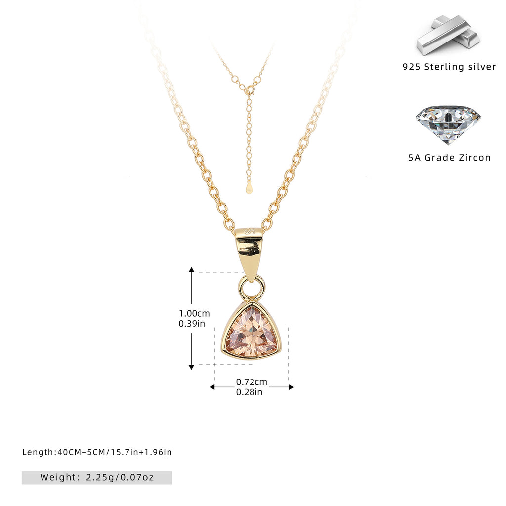 Damen Halskette mit luxuriösem Zirkonanhänger Shop Nory
