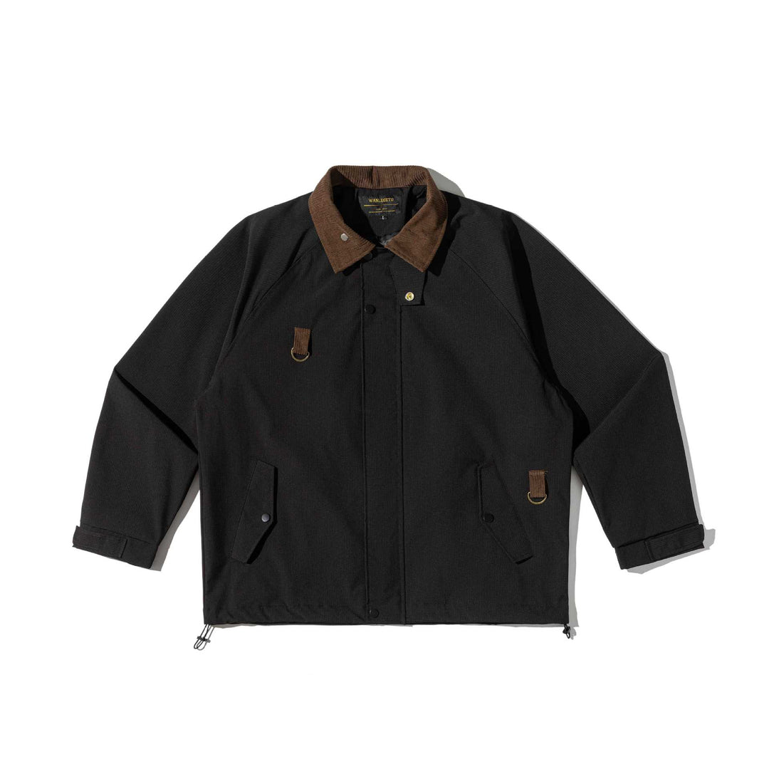 Herren Fieldjacke im Parka‑Stil mit Cordkragen und Utility‑Details Shop Nory