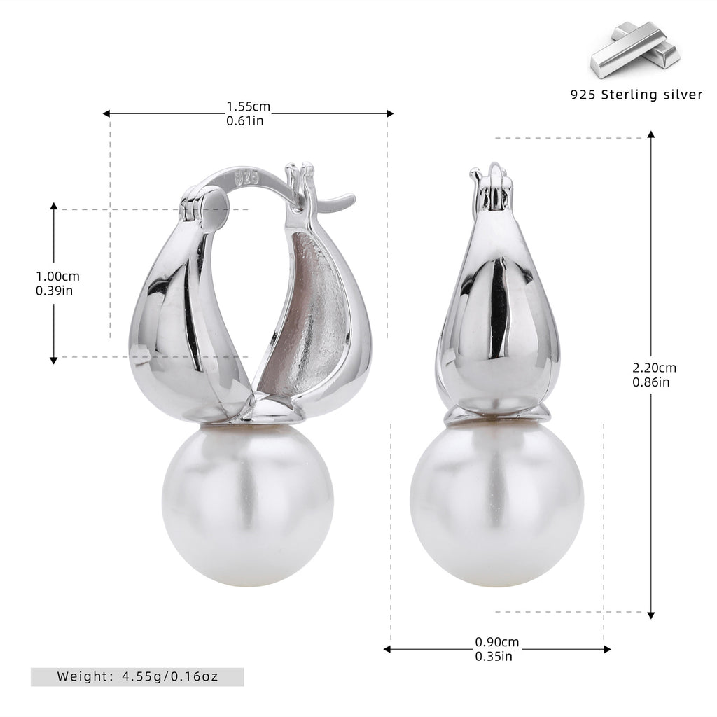 Damen Ohrhänger mit luxuriösem Perlenbesatz und elegantem Design Shop Nory