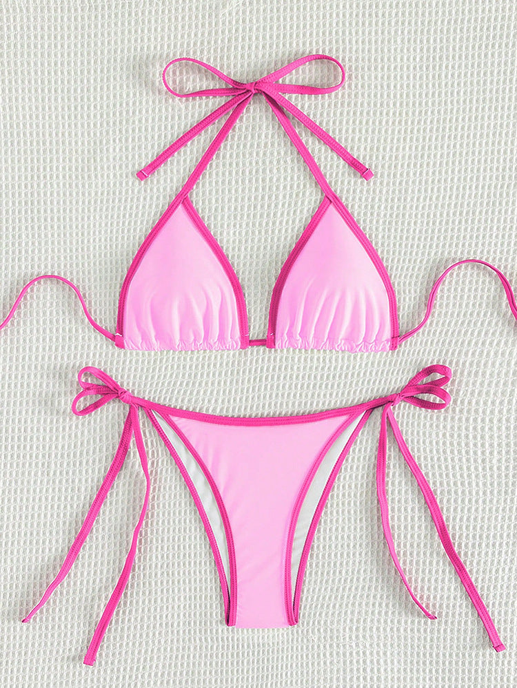 Damen Triangel-Bikini mit verstellbaren Bändern