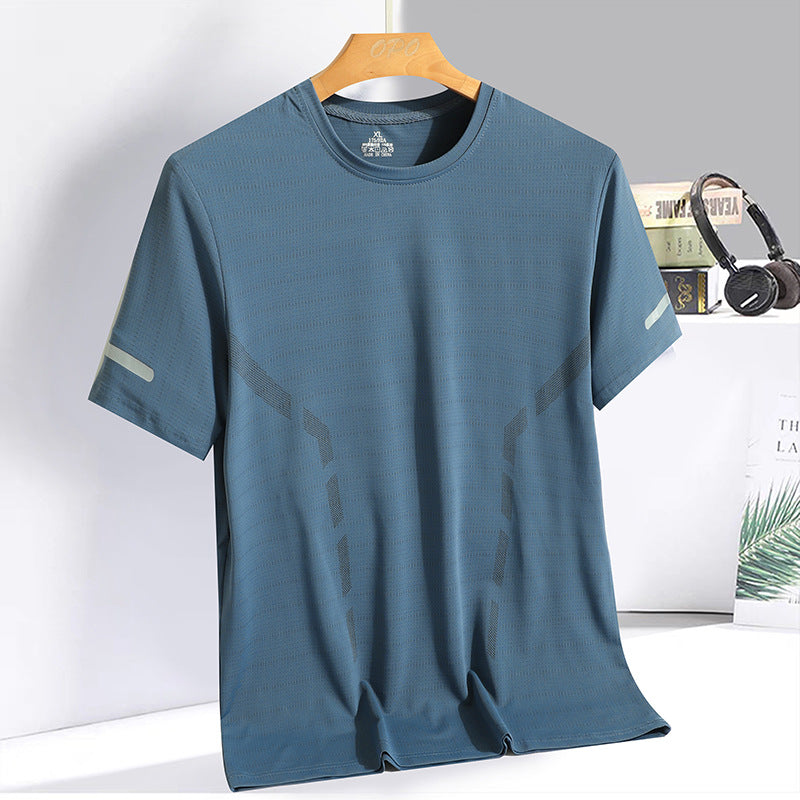 Herren nan atmungsaktives Funktions-T-Shirt aus Mikrofasern mit Belüftungszonen Shopnory