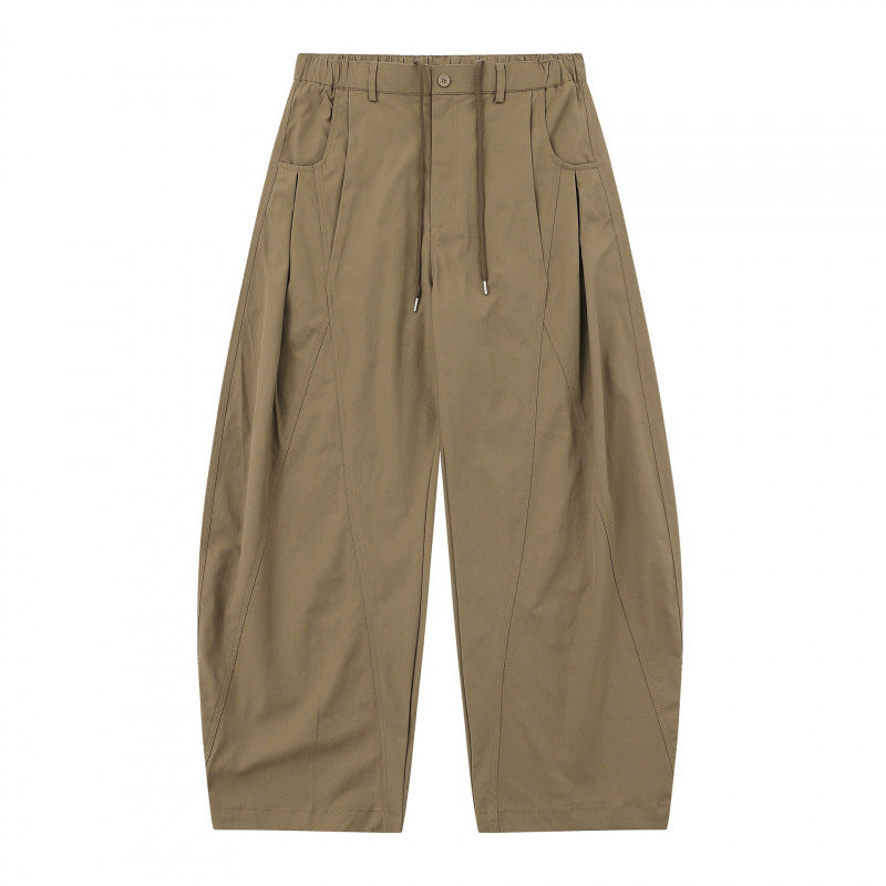 Damen Weite Ballonhose mit Tunnelzugbund, Kellerfalten und aufgesetzten Eingrifftaschen Shop Nory