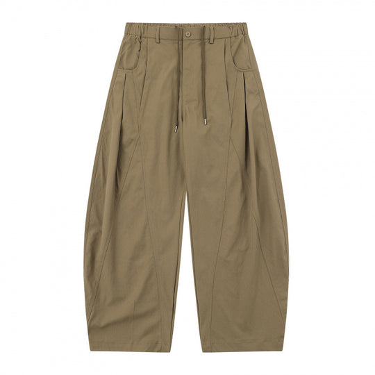 Damen Weite Ballonhose mit Tunnelzugbund, Kellerfalten und aufgesetzten Eingrifftaschen Shop Nory