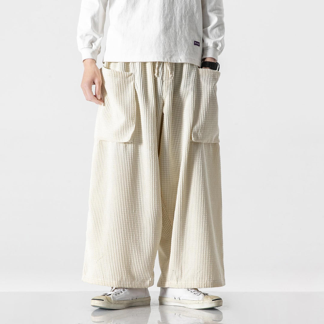 Herren Weite Cord-Culotte mit großen aufgesetzten Klappentaschen Shop Nory