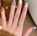 Damen eleganter minimalistischer Ring mit strukturiertem Design Shop Nory