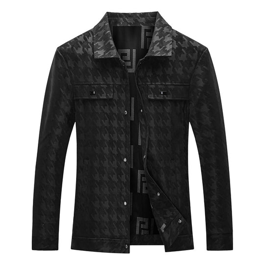 Herren Modische Jacke mit Karomuster Shop Nory