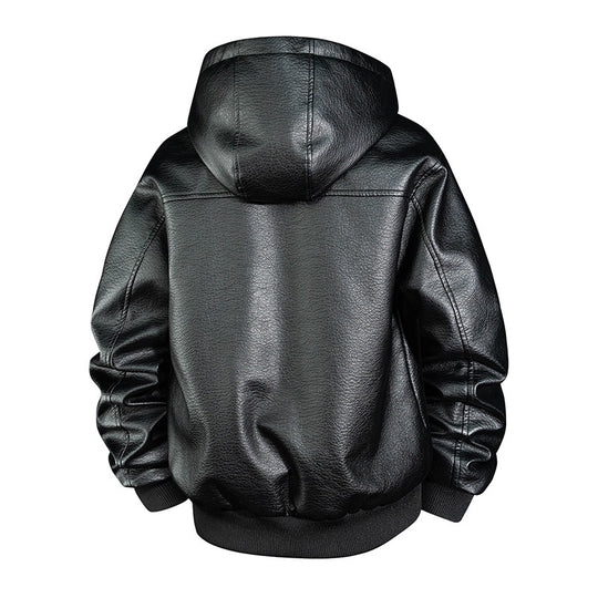 Herren Coole Kunstlederjacke mit kuscheliger Innenausstattung Shop Nory
