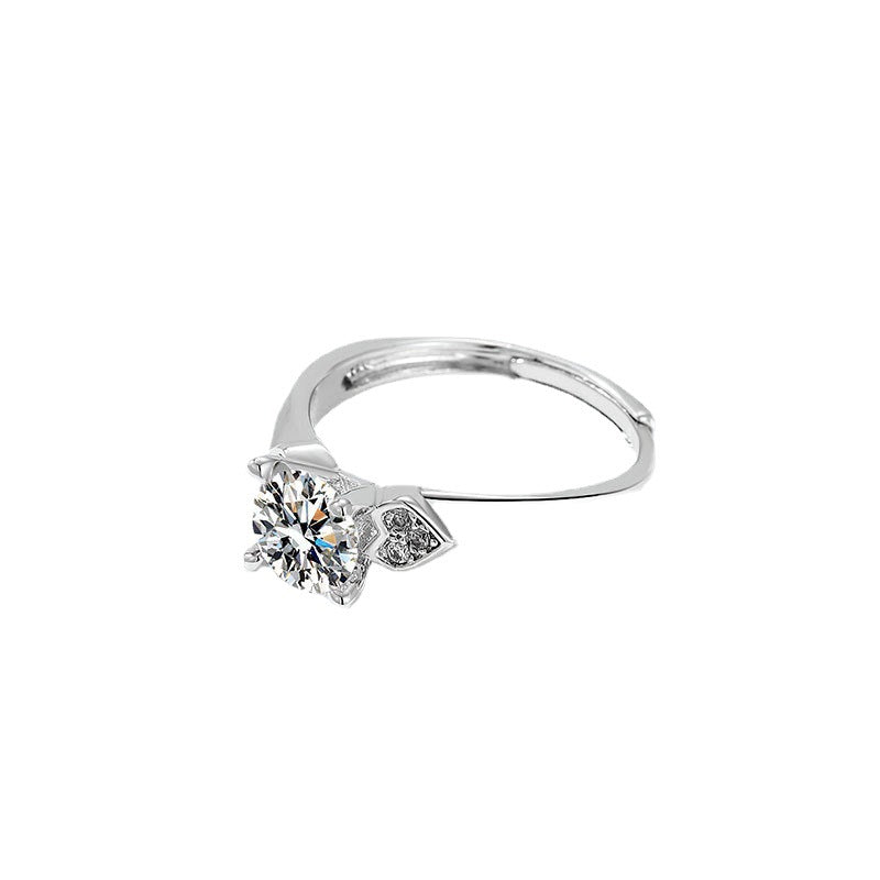 Damen funktionsreicher Zirkonia Ring mit kunstvollem Design Shop Nory