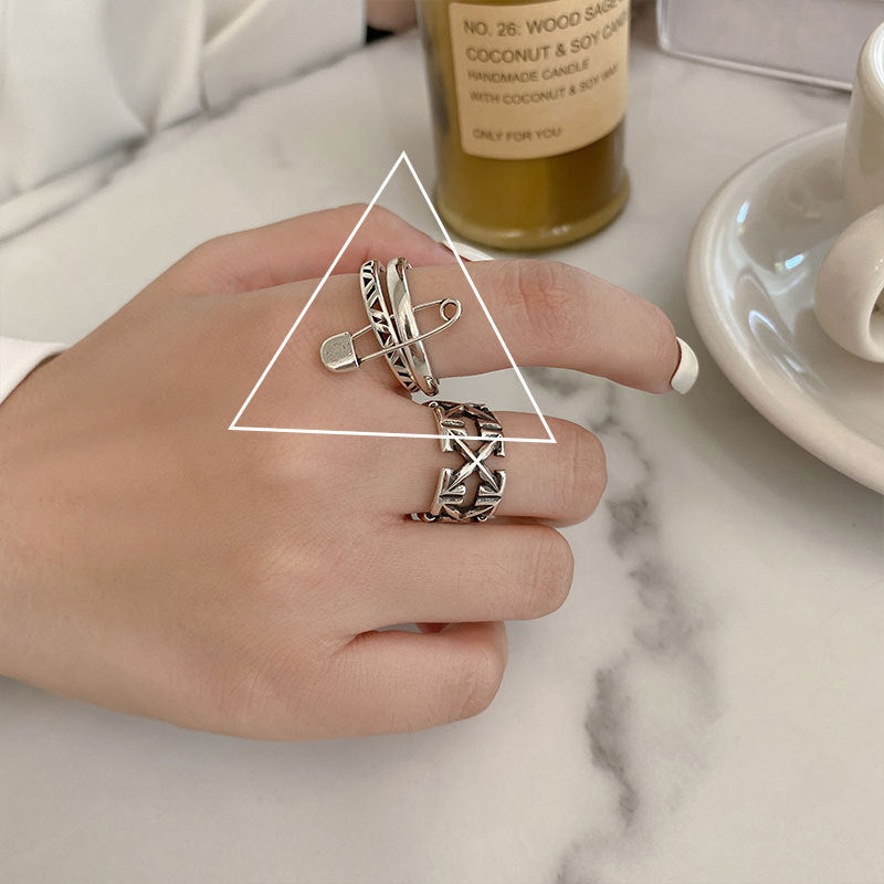 Damen Edelstahlring-Set Shop Nory