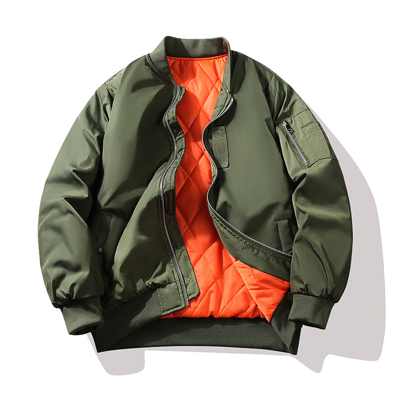 Herren Technische Bomberjacke im Flight‑Stil mit kontrastierendem Innenfutter Shop Nory