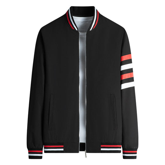 Herren Sportliche Übergangsjacke mit Stehkragen und seitlichen Reißverschlusstaschen Shop Nory