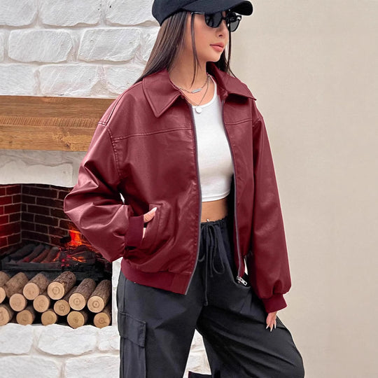 Damen Trendige und lässige Bomberjacke